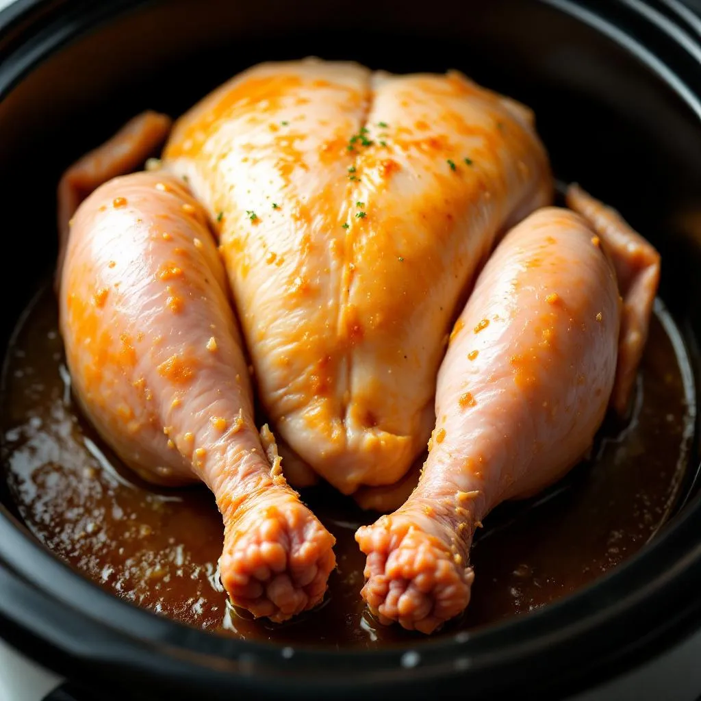 Keto Crockpot Turkey Breast with Garlic Herb Butter extra:crockpot